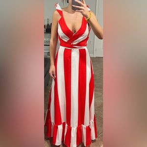 Red and white stripes red. Size M